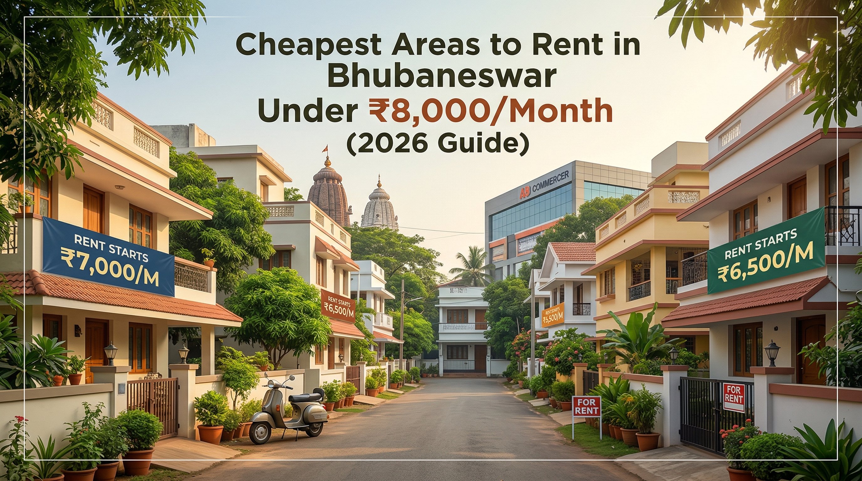 Cheapest areas to rent in Bhubaneswar under ₹8,000 per month — 2026 guide