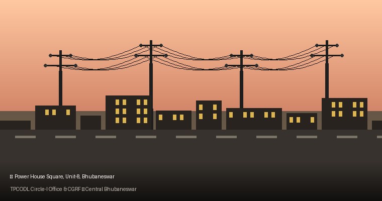 TPCODL Power House Square office, Unit-8, Bhubaneswar — main customer care office