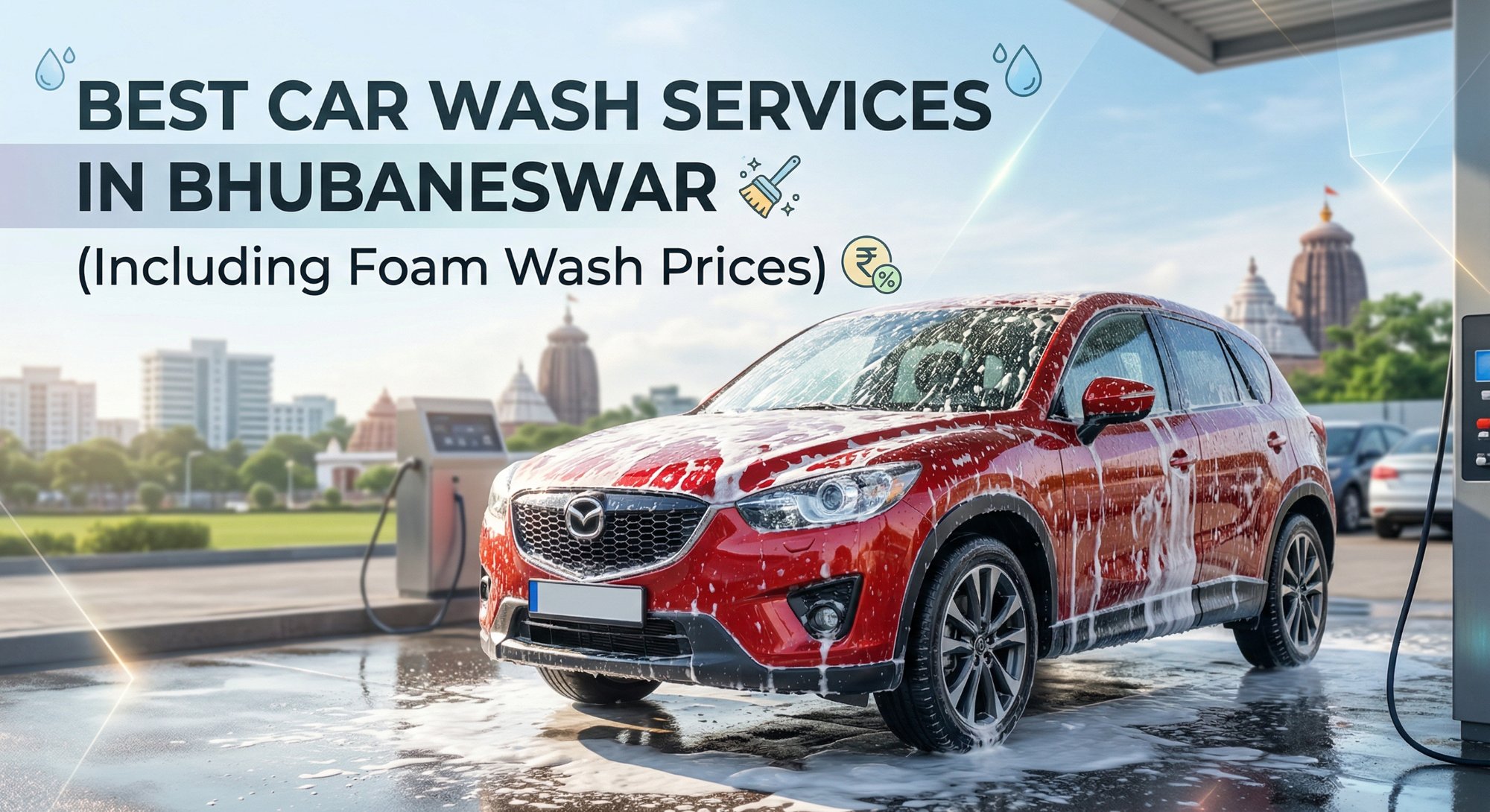 Best car wash services Bhubaneswar foam wash prices 2026
